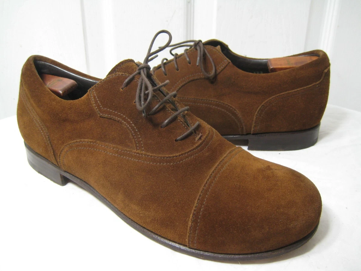 TATAMI By BIRKENSTOCK Fussbett Mocha Suede / Leather Oxford Shoes Men 43 / 10.