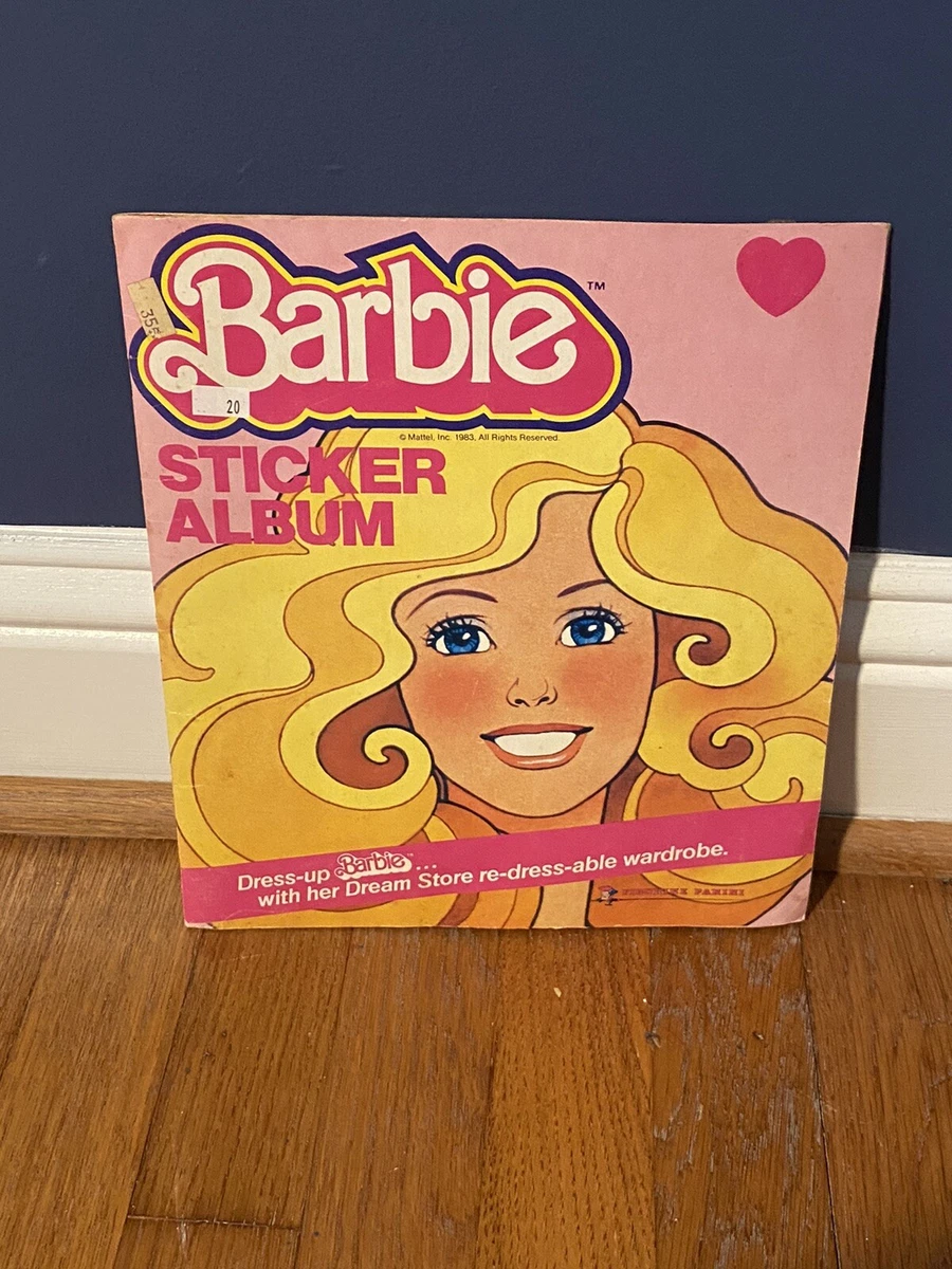 Vintage Panini Barbie Sticker Album Mattel 80s Book 1983 Some