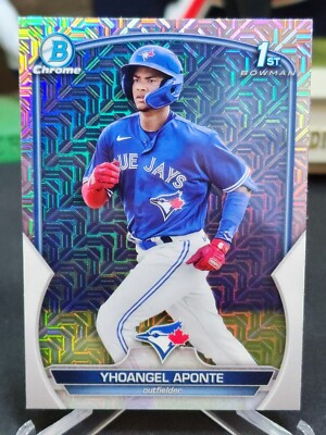 2023 Bowman Chrome #BCP-110 Yhoangel Aponte Mega Box Refractor