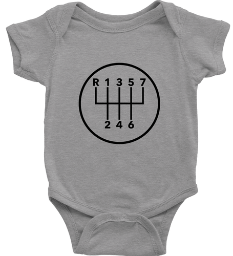 7 Speed Manual Transmission Gears Toddler Kids Tee Youth T-Shirt Baby Bodysuit - Picture 10 of 32