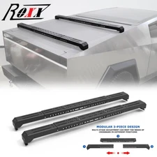 2x For 2024 2025 Tesla Cybertruck Heavy Duty Rear Roof Cargo Rail Rack Cross Bar