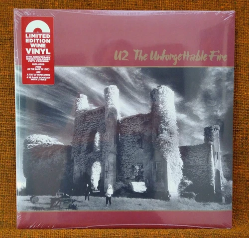 U2 UNFORGETTABLE FIRE Vinyl LP NEW WINE COLOR 180g Record SEALED Booklet MINT