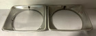 <!--F#f_0-->Holden HJ HX HZ Pair of Single Headlight Surrounds Genuine Original GMH Ok Cond<!--F/-->
