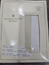 Vtg Victoria's Secret Hosiery 251-540 Lace Top Lycra Thigh Hi Cream Medium
