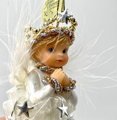 NewSet Of 3 Ashton Drake Snow Angels Heirloom Christmas Ornaments