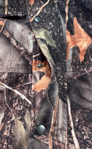 WFS ELEMENT GEAR Burly Camouflage MESH LINED Full-Zip HOODED Hunting JACKET Sz L - Picture 9 of 9