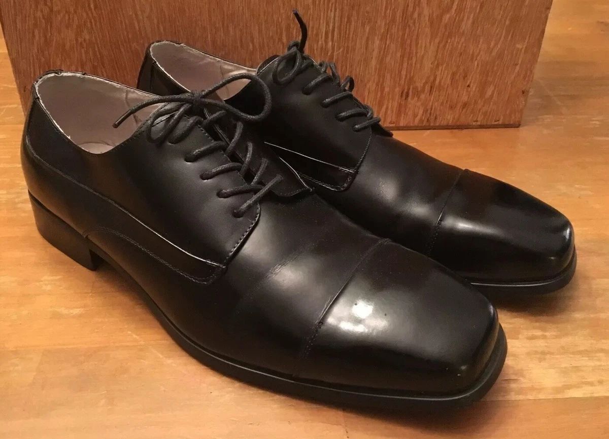 Stacy Adams Classic Oxfords 5 Eye Dress Shoes SZ 13 Black Leather