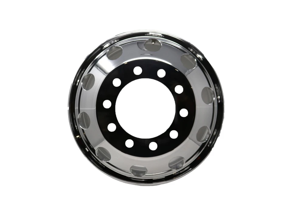 22.5 x 8.25 Hub Pilot High Luster Polish Both Sides Forged Aluminum Truck Wheel - Image 4 of 4