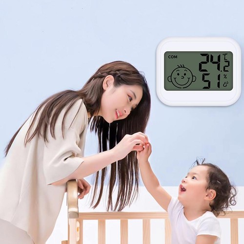 Digital LCD Thermometer Hygrometer Humidity Meter Temperature Clock Indoor BEST - Bild 10 von 12