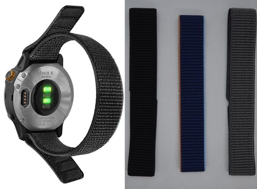 20mm Fabric Watch Strap for Garmin Fenix 5S & Plus 6S Pro 7S Nylon QR band - 第 1/12 張圖片