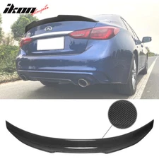 Fits 14-24 Infiniti Q50 PSM Style Trunk Spoiler - Real Carbon Fiber