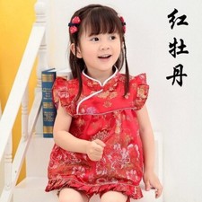Baby Girls Clothes Outfits Suits New Year Chinese Tops Dresses Short Pants Qipao