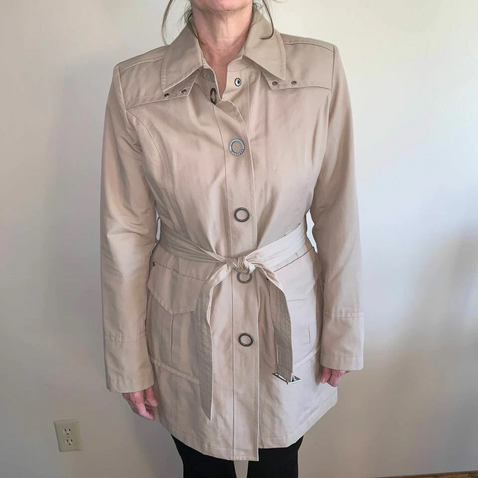 Tan tommy hilfiger coat sales