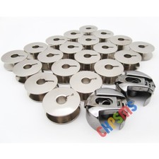 2PZ Valigetta per bobine 9076 14mm + 20 BOBINE adatta per PFAFF 130 230 800 1211 1222