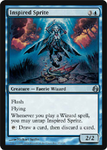 INSPIRED SPRITE X4 4 4X Morningtide MTG Magic the Gathering Cards DJMagic - Picture 1 of 1