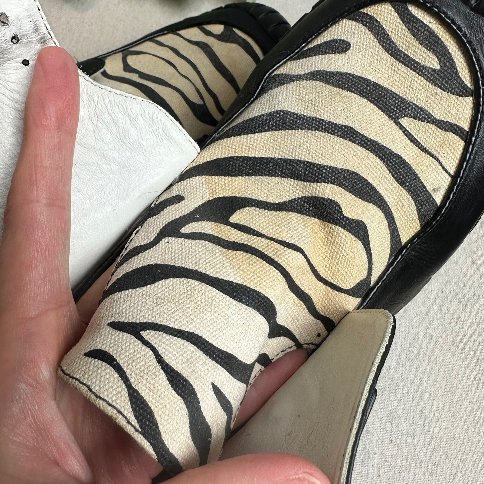 Dr. Martens Women's 10 / Men's 9 Zebra Mary Jane Cree… Gem