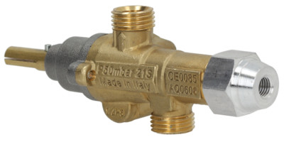 Gashahn PEL21S Gaseingang M16x1,5 für Gasherd Ambach Bertos Fimar Lotus Zanussi