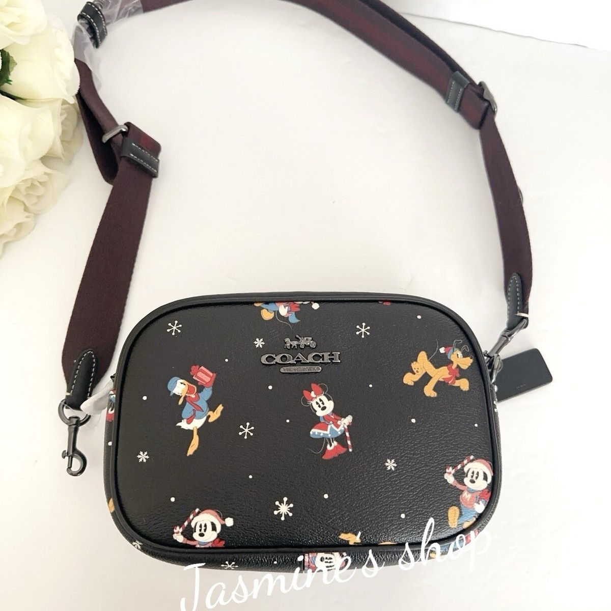 NWT Coach CN027 Disney Mini Jamie Camera Bag with Holiday