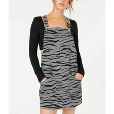 MATERIAL GIRL Women's Gray Pocketed Overalls