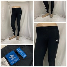 Adidas Yoga Pants Sz 6 Gray Stripe Cotton YGI Y1-813