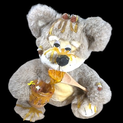 Honey Bear Plush Gomer by Orzek Stuffed Animal Honey & Bees Vintage 14 