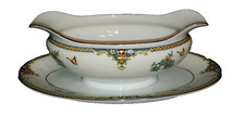 Noritake M Japan Coventry Pattern Gravy Boat Attached With Underplate