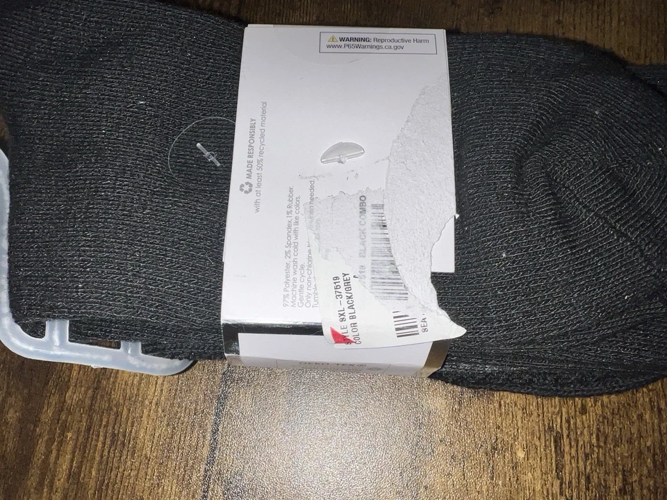 ¡NUEVO CON ETIQUETAS! 3 pares de calcetines de vestir Capelli New York TALLA ÚNICA - negro gris Foto 4 de 4