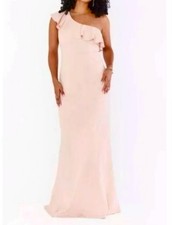 Show Me Your Mumu Florentine One Shoulder Dusty Blush Stretch - Small Ret $198