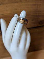 Calvin Klein Two Tone Stainless Steel Ring - Size P 1/2