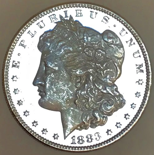 1883 MORGAN DOLLAR! ULTRA DMPL DEEP LIQUID MIRRORS$$ MS++++ STELLAR PIECE #60446