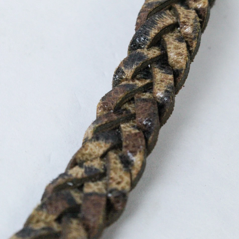 Cinturón Trenzado Forever 21 Leopardo Junior M/L Marrón con Etiquetas Adjuntas Foto 4 de 4