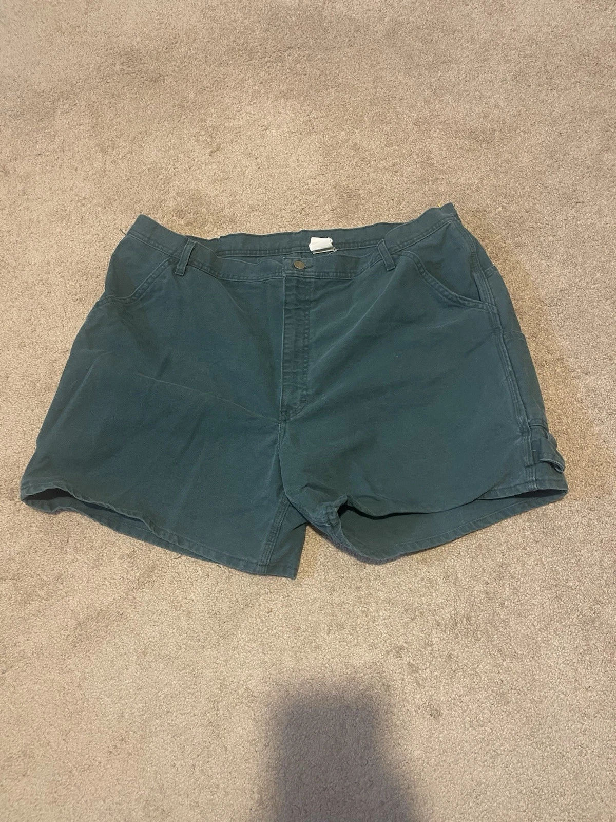 VTG Caboose Men’s Carpenter Cargo Shorts Green Size 44 Men’s
