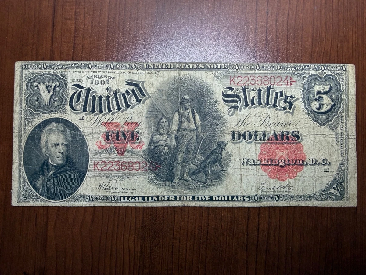 $5 1907 Year United States Large Size Notes for sale | eBay
