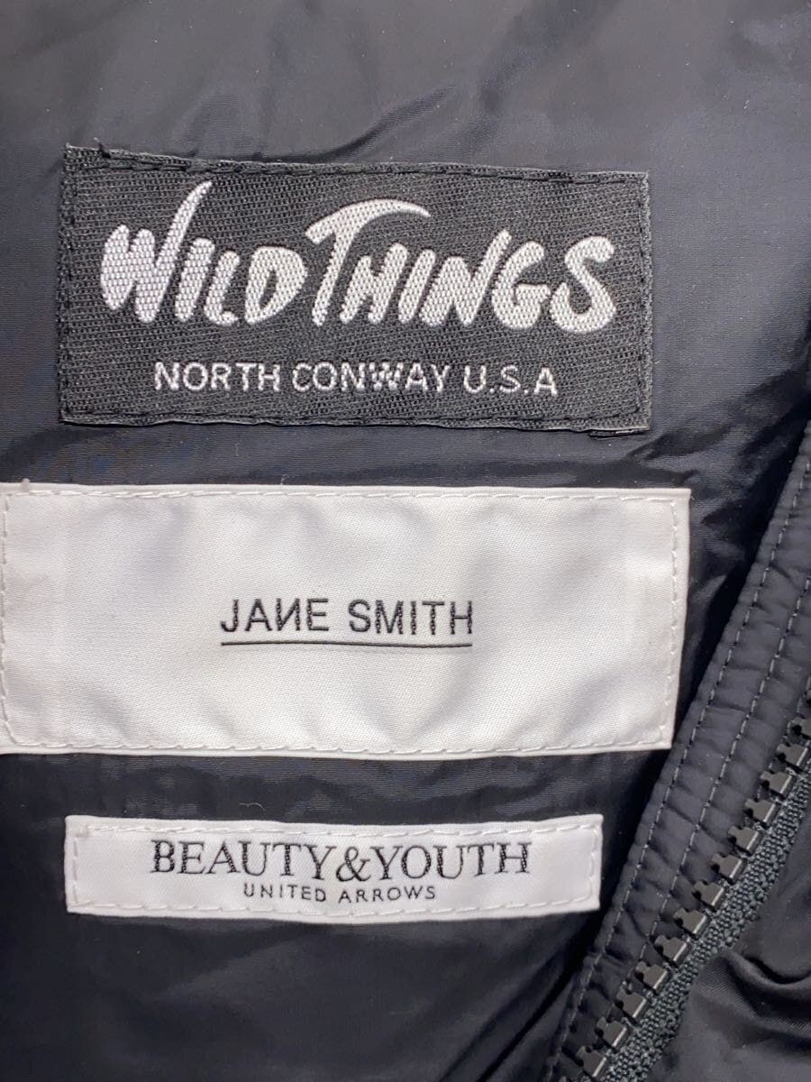 JANE SMITH◆×WILDTHINGS×BY/ダウンベスト/one/ナイロン/BLK/22WVE-#427L// JANE SMITH vest x WILDTHINGS BY down one nylon Black 22WVE