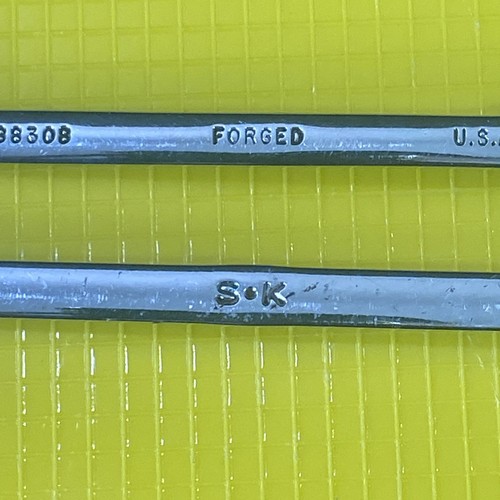2 SK Tools (88508 8mm Long) & (88308 Short) Both 12pt SuperKrome Combo Wrenches - Bild 6 von 13