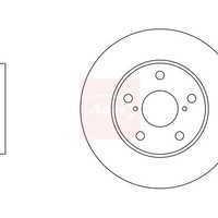 Apec Bremsscheibe DSK364 (Bremsscheiben-Rotor)