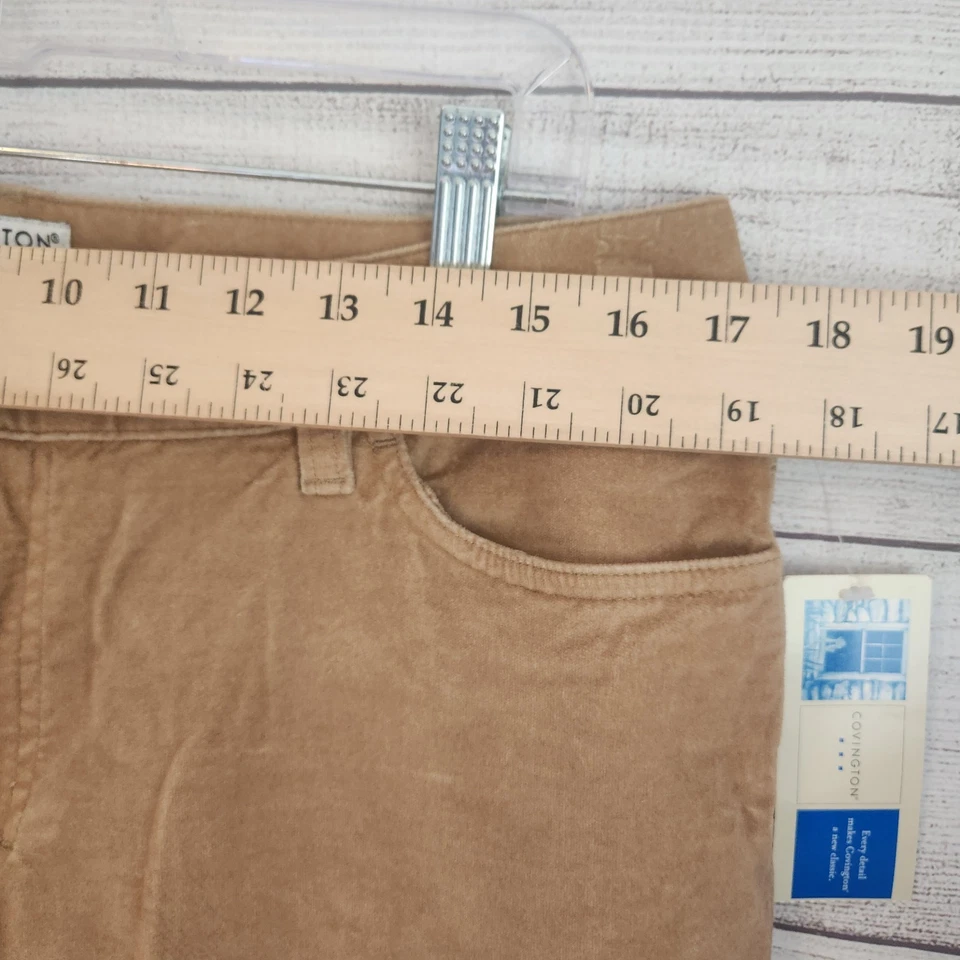 Covington женщин эластичной размер 14 хаки новый с Ярлыками хлопок смесь бархата стиль брюки - Изображение 4 из 4