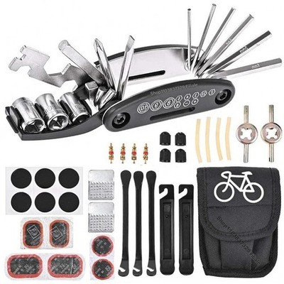 Fahrrad Reparatur Set 16in1 Multitool MTB Rennrad Reifen Flickzeug Pumpe