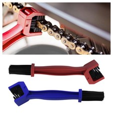 2PCS Motorcycle Chain Brush Double-Ended Motorcycle Chain Cleaner with Three-