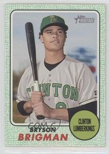 2017 Topps Heritage Minor League Edition Green 26/50 Bryson Brigman #53 9h0