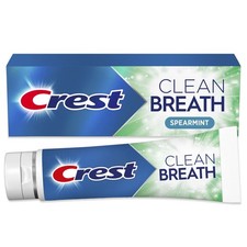 Toothpaste Clean Breath Spearmint 4.6oz - Neutralizes Bad Breath, Antil