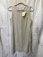 NWT J Crew Women's Size 6 Beige Linen Blend Dress