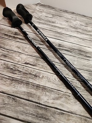 Vintage Kerma Olympic  Snow Ski Poles Skiing Aluminum 48  Blue  Molded Grip