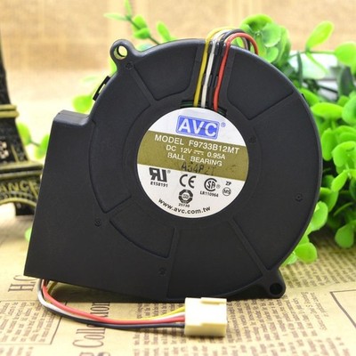 1 PCS AVC FAN  F9733B12MT 9733 9CM 12V DC  0.95A 100MM 4 PIN #iv