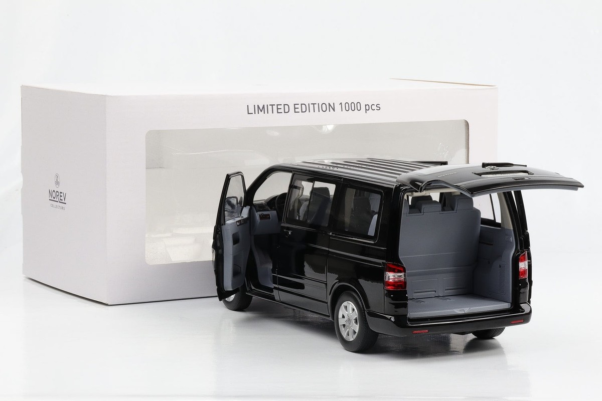 1:18 Norev Volkswagen T5 Multivan Bus 2003 schwarz full