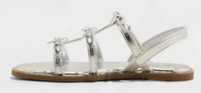 Kids' Aria Bow Sandals Silver - Cat  Jack - CHOOSE SIZE
