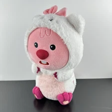 ZANMANG Loopy Plush Original Standing Pink Beaver Doll Cat Outfit Costume 11”