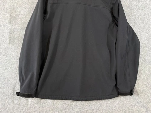 Magellan Softshell Jacket Mens M Black Fleece Lined Classic Fit Full Zip Stretch image 12