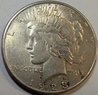 1923 S Peace Silver Dollar VF Details Coin 90%