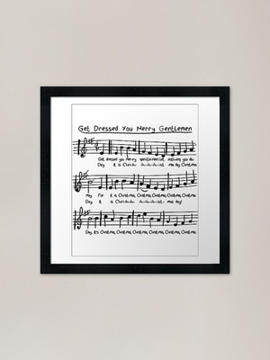 Get Dressed You Merry Gentlemen! Fi Gerahmtes Wandbild Poster Leinwanddruck Bild